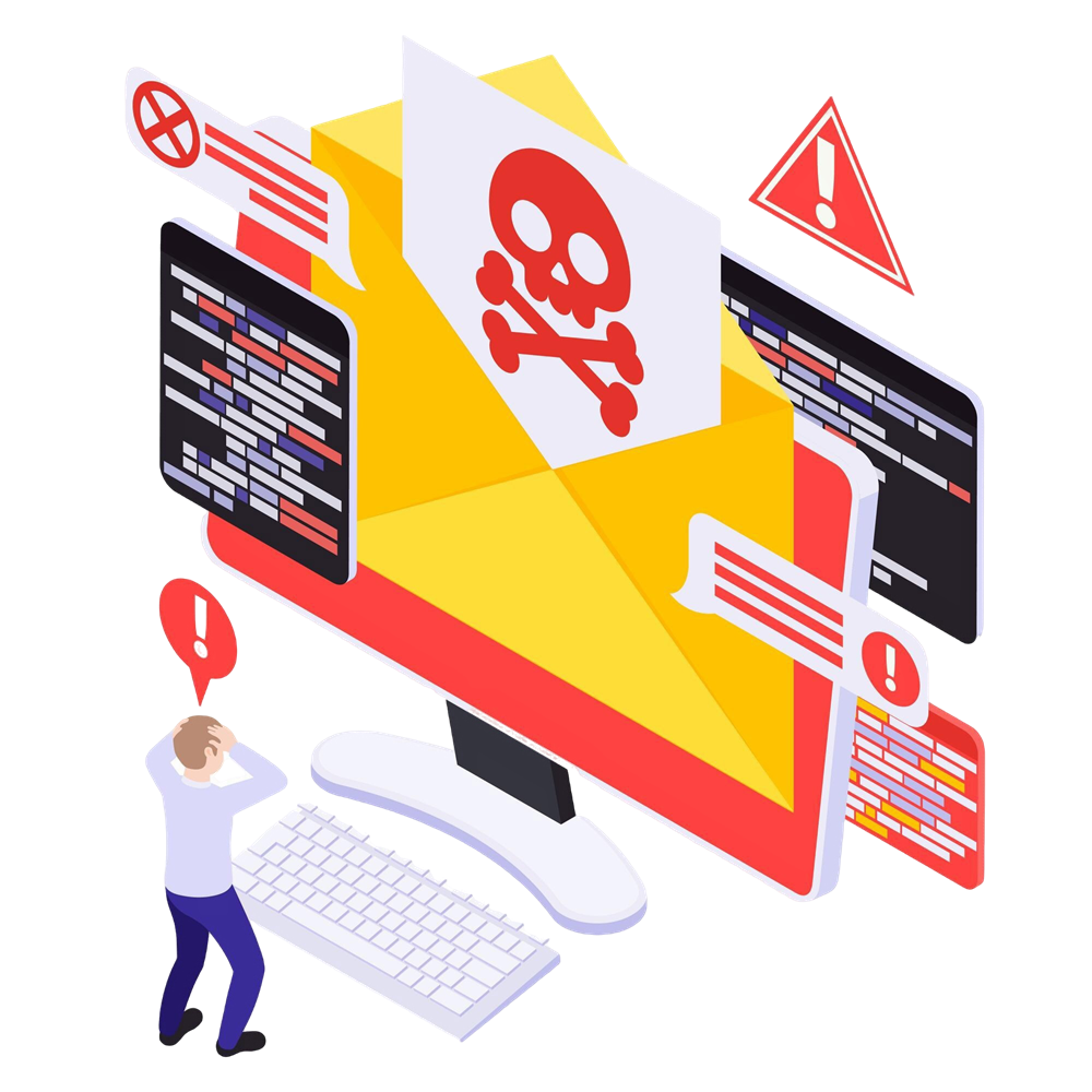 Picture of a phishing email